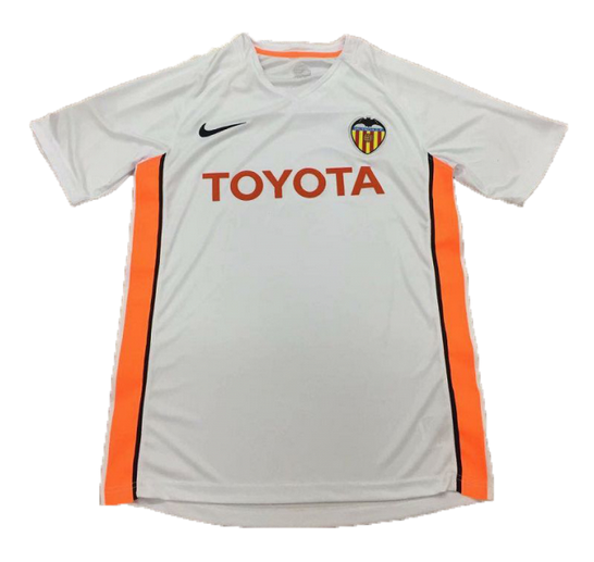 2006 Valencia Retro Home Kit Soccer Jersey